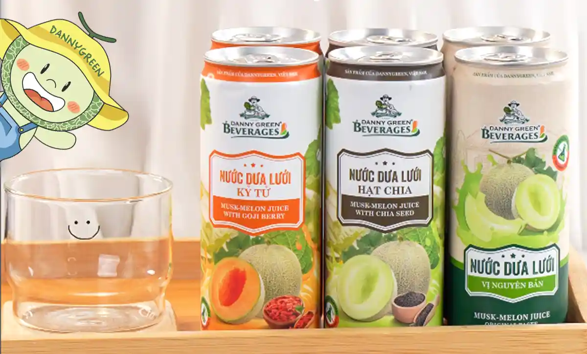 6 vị Nước Dưa Lưới nhà DannyGreen