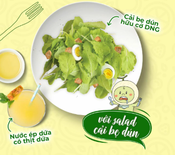 Salad cải bẹ dún