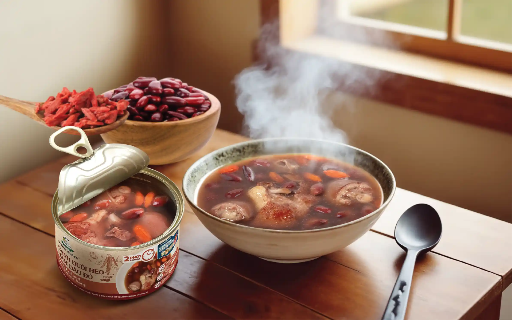 Canh Đuôi Heo Hầm Đậu Đỏ DannyGreen