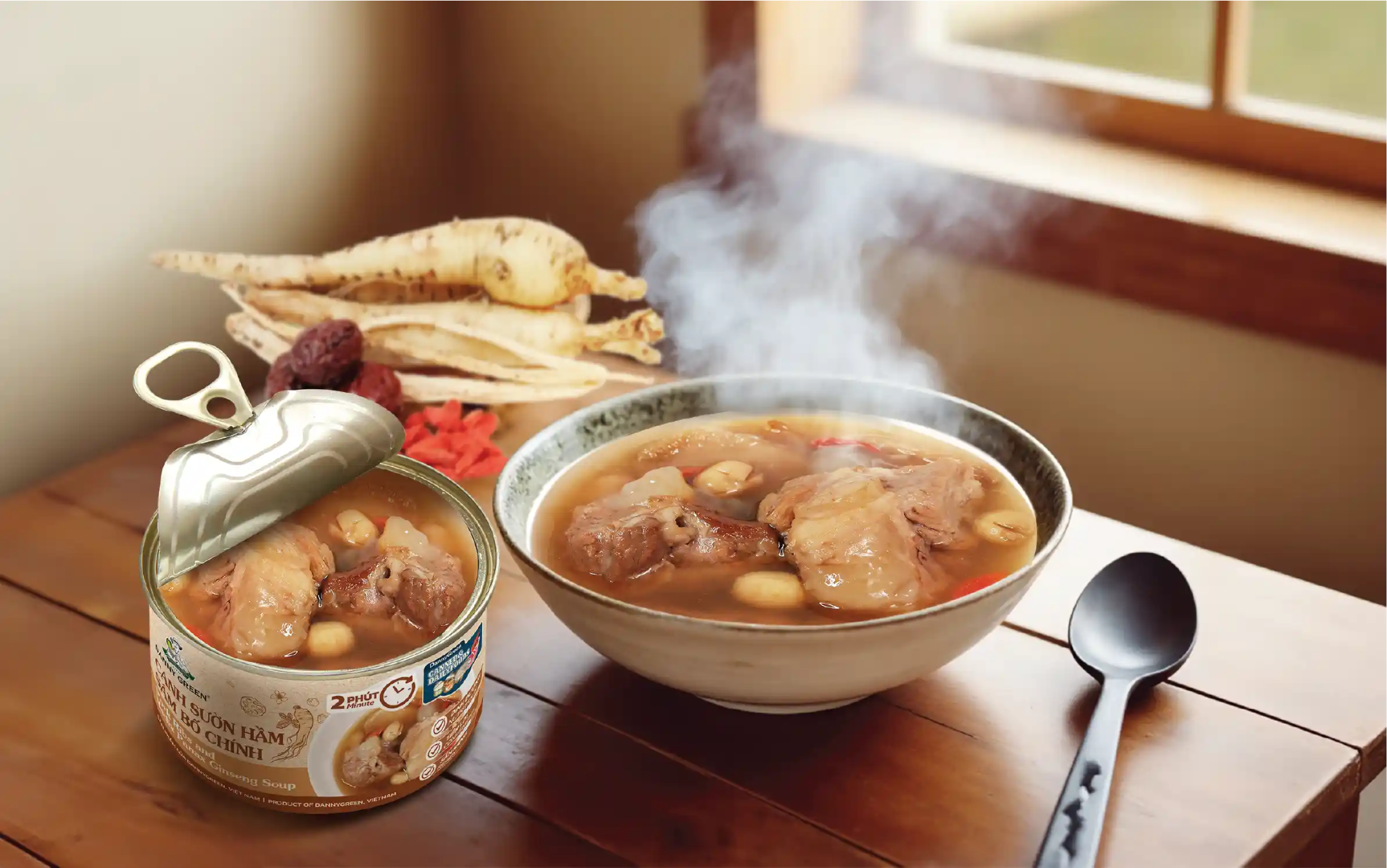 Canh Sườn Hầm Sâm Bố Chính DannyGreen