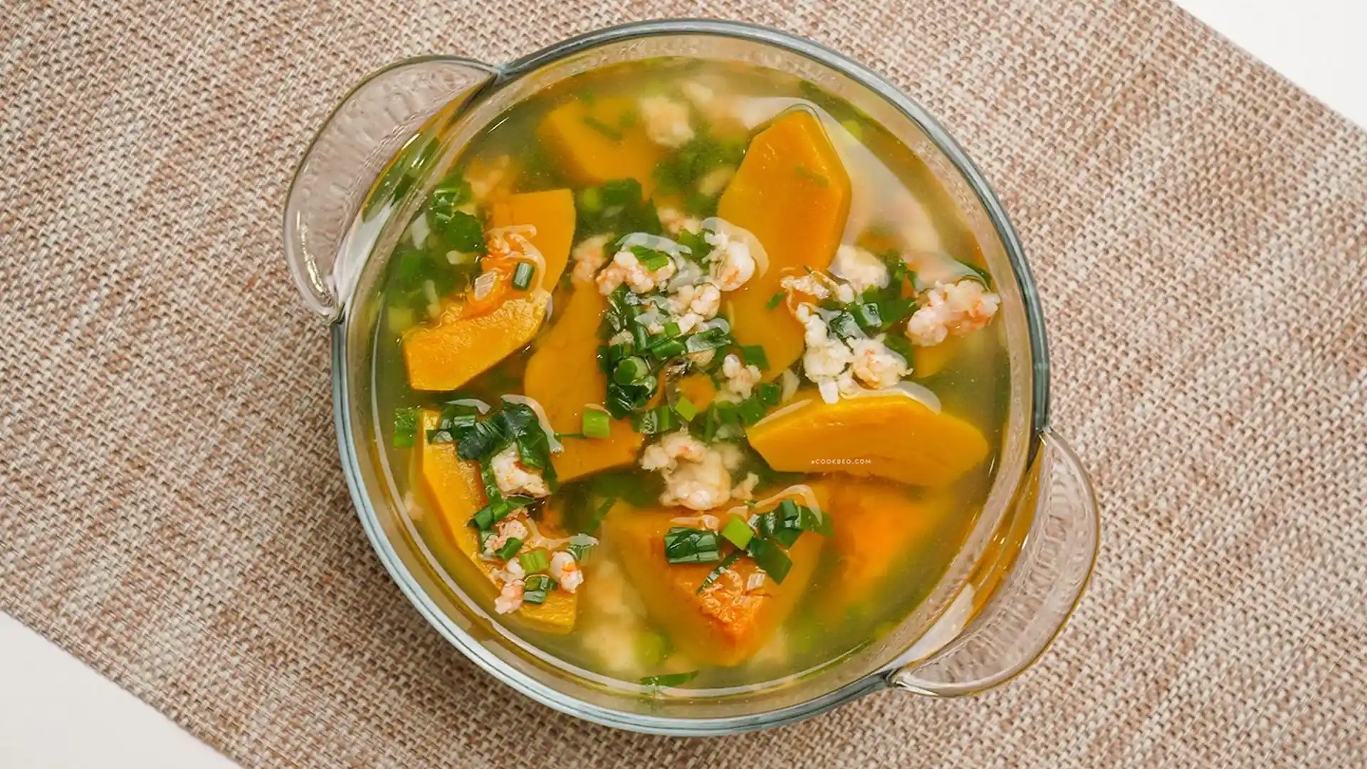 Canh Bí Hạt Đậu Nấu Tôm