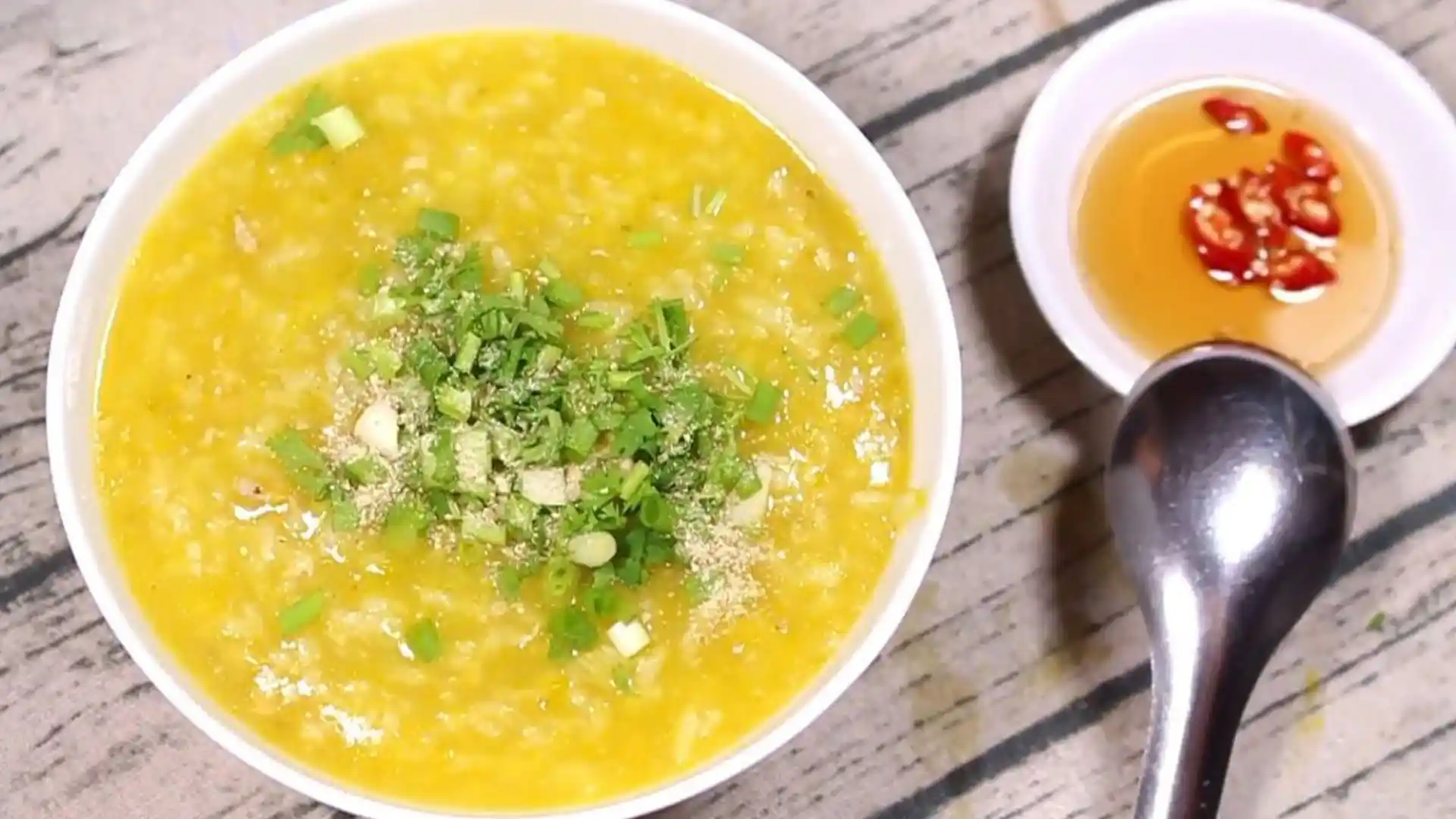 Cháo Bí Hạt Đậu Thịt Bằm