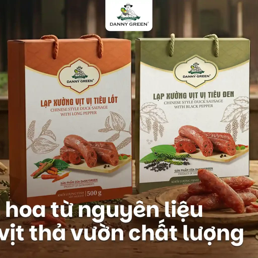 LẠP XƯỞNG VỊT DANNYGREEN – TINH HOA TỪ NGUỒN VỊT THẢ VƯỜN CHỌN LỌC