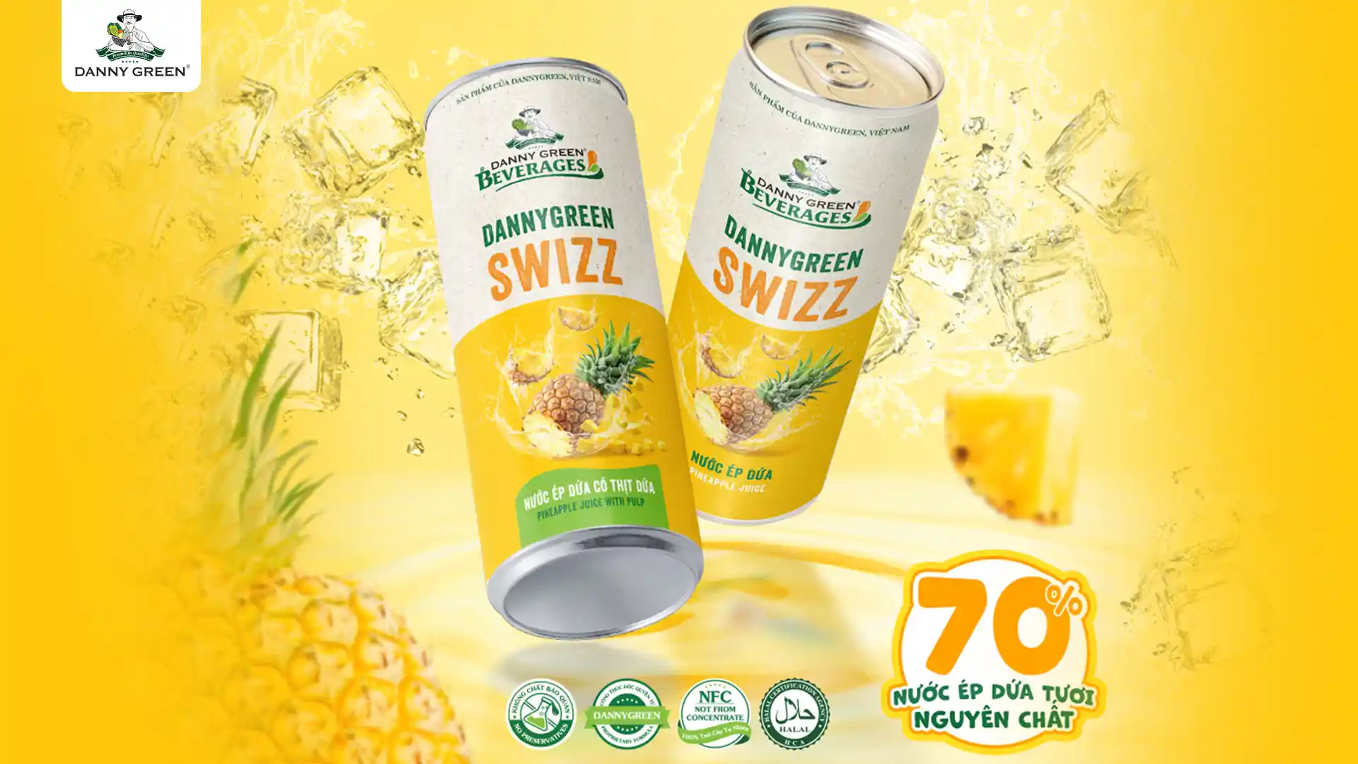 Bộ đôi Nước Ép Dứa và Nước Ép Dứa Có Thịt Dứa