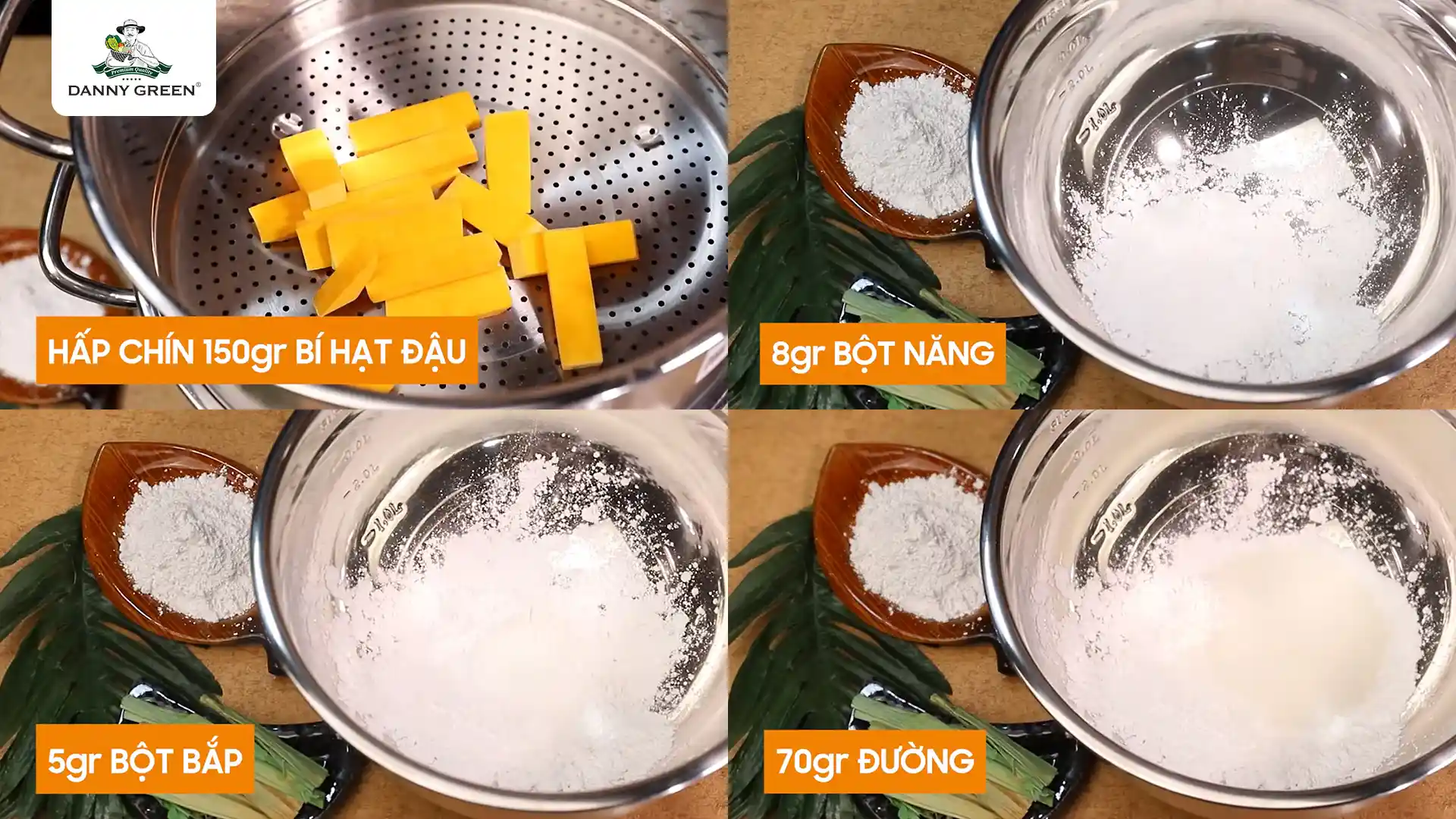 bí hạt đậu phủ dừa