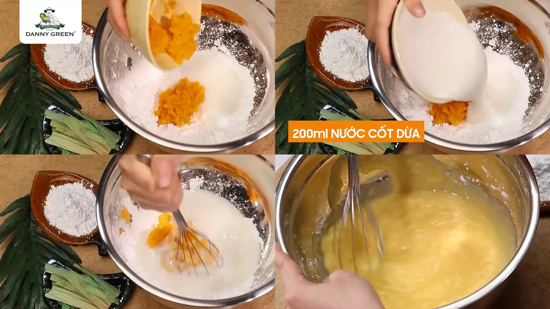 bí hạt đậu phủ dừa