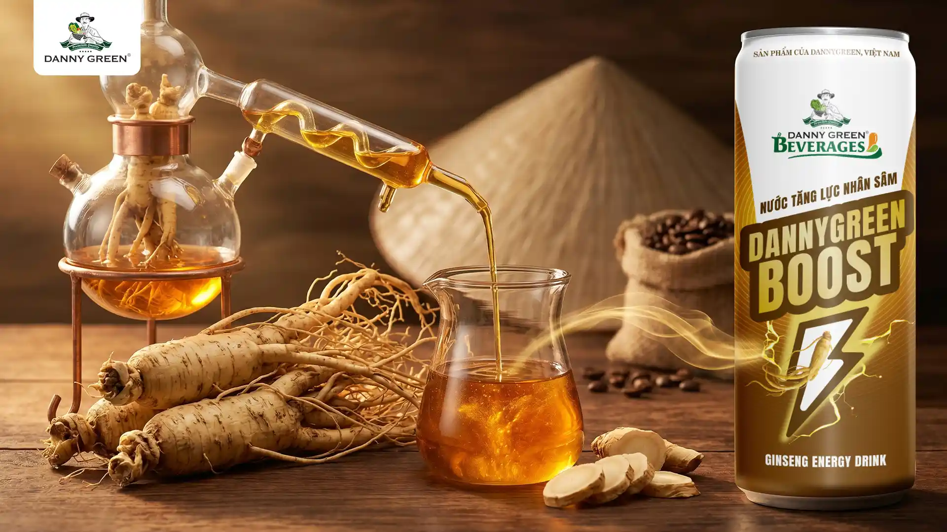 Nước Tăng Lực Nhân Sâm DannyGreen
